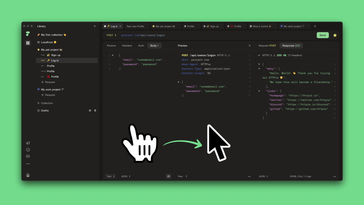 Cursor changes